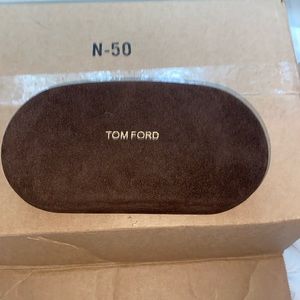 Tom Ford Brown felt sunglasses case